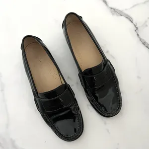 Cole Haan Penny Loafers Black Patent Leather Size 8 Preppy Classic old money thumbnail 3