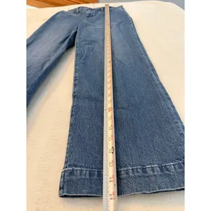 J.Crew Wide-Leg Crop Jeans Medium Wash Denim‎ Blue High Rise 27T Tall thumbnail 3