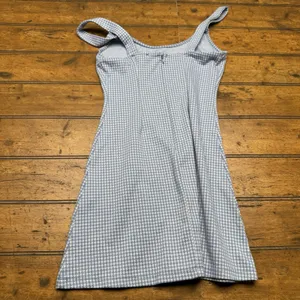 Forever 21 Light Blue Houndstooth Mini Dress Sleeveless Scoop Neck‎ Size S thumbnail 4
