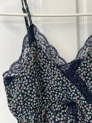 American Eagle lace floral tank top XS thumbnail 3