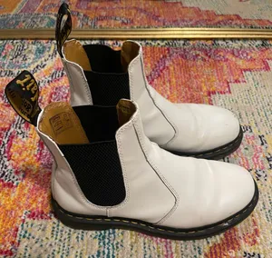 Dr. Martens White Boots thumbnail 1