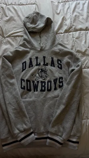 Gray Dallas cowboy hoodie thumbnail 1