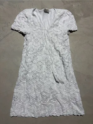 Show Me Your MuMu Palmer fleetwood White Crochet dress medium thumbnail 1