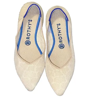 Rothy’s Sahara Gold point toe flats size W9 giraffe print (retired) thumbnail 1