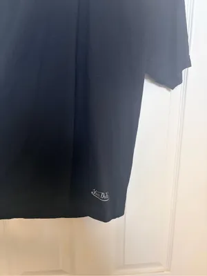 Von Dutch Black V-Neck Short Sleeve Tee with Small Logo thumbnail 2