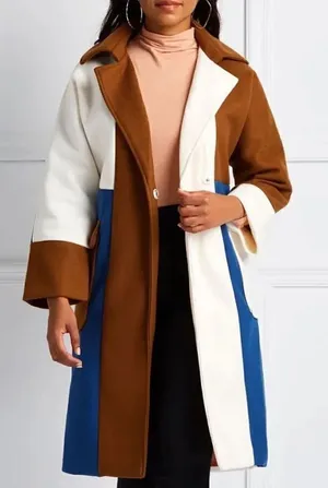 Women’s Color block Open Front Jacket(No Size ) Green thumbnail 1