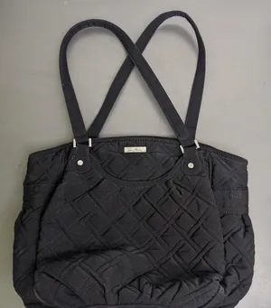 Black quilted tote shoulder bag Vera Bradley thumbnail 1