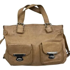 Marc Jacobs tan leather shoulder bag thumbnail 1