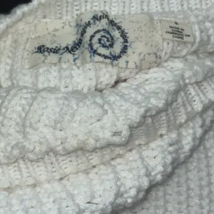 Anthropologie‎ Sweater Women's Small Rosie Neira White Cotton Knit Bell Sleeves thumbnail 7