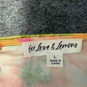FOR LOVE & LEMONS Versilla Mini Dress in Peach size L‎ thumbnail 15