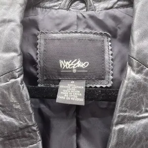 Vintage Mossimo Womens Blazer Jacket Size Small Leather Baddie Grunge Edgy‎ Punk thumbnail 3