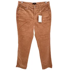 Quince Organic Stretch Corduroy Straight Leg Pants‎ Womens 10 Warm Brown NEW thumbnail 4