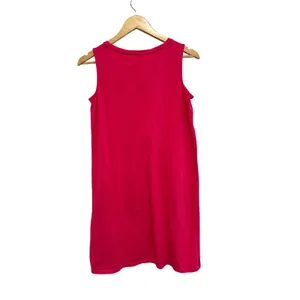 Lands End Womens Pink Sleeveless Cotton Blend Shift Dress XS 2-4 Casual Beach thumbnail 2