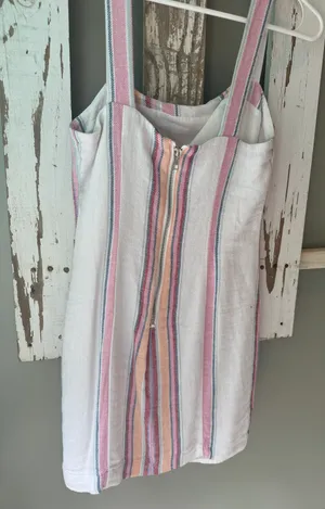 NWOT STRIPPED DRESS Pink thumbnail 2