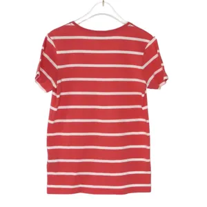 Vintage Ralph Lauren Red & White Striped V-Neck Short Sleeve T-Shirt Top Small thumbnail 2