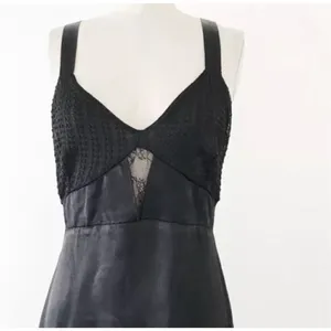 ✨Zara Satin Lace Backless Maxi Dress with slits size Medium✨ thumbnail 6