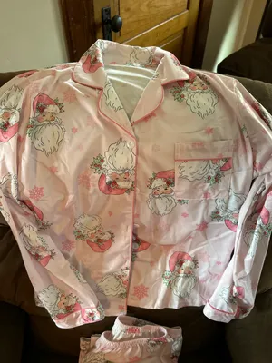 Christmas Pjs Pink Size M thumbnail 1