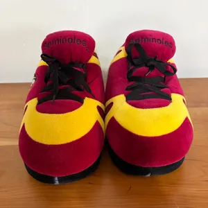 Florida State Seminoles FSU Wild Cats Inc Plush Sneaker Slippers Garnet Gold L thumbnail 2