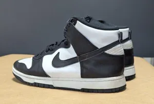 Nike Dunk High Top Sneakers Panda 2021 Womens 9 Streetwear Black White Shoes thumbnail 2