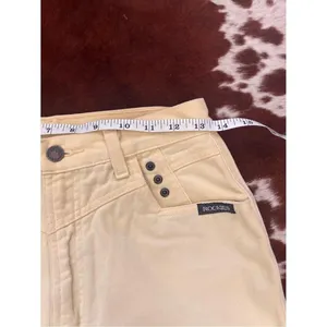 Vintage butter yellow Rockies sz 26 cowgirl denim 90s thumbnail 2