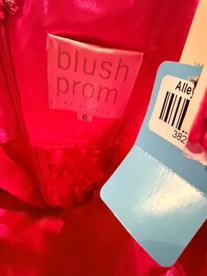 Blush Prom Sequin Pink Dress strapless thumbnail 8