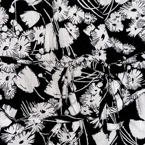 Motherhood Maternity Black & White Floral Women's Cotton Blouse thumbnail 7