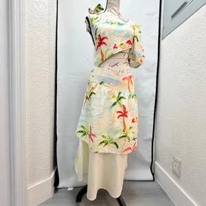 Farm Rio Asymmetric Cut-Out Tropical Dress Size XS - Skirt Altered/Modified thumbnail 2