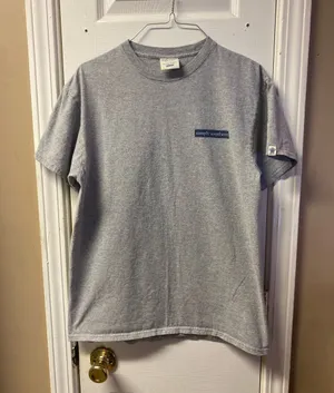 Simply Southern Heather Gray Short Sleeve Tee with Navy Logo thumbnail 1