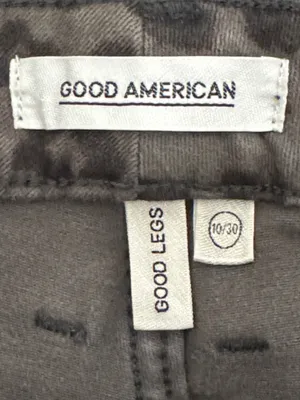 GOOD AMERICAN Good Legs Skinny Jeans Gray Animal Print Women’s 10 / 30 thumbnail 9
