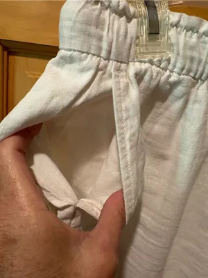 Gap White Linen Blend Pull-On Easy Shorts women’s M thumbnail 3