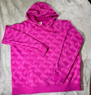 Nike Women’s Pink Hoodie Spellout Logo size XL thumbnail 1