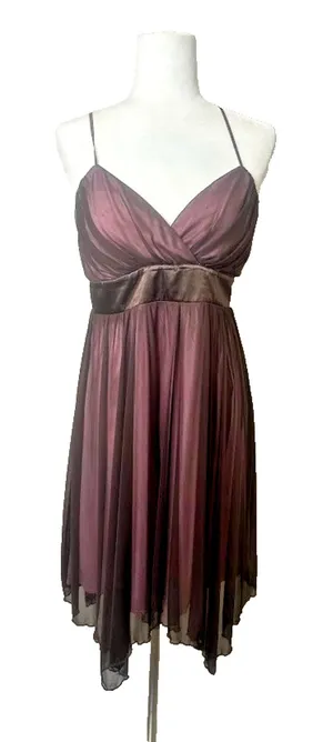 Y2k Mesh Babydoll Hot Kiss Dress Dark‎ Coquette Fairy Whimsigoth Romantic L Hoco thumbnail 1