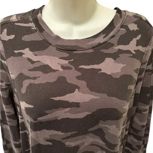 Athlete Dresses Athleta Camo Balance Dress Sz S Black Luxe Long Sleeve Pockets thumbnail 4
