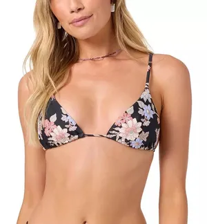 O'Neill Swim Bali Floral Cayo Triangle Bikini Top and Bottoms thumbnail 1