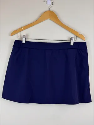 Polo Ralph Lauren Performance Tennis Skort Navy Red White Stripe Logo Size L thumbnail 8
