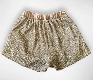 TYCHE‎ Women's Rose Gold Sequin Shorts With Pockets Small | EUC thumbnail 2