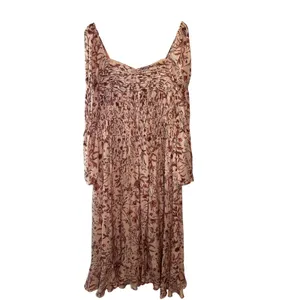 AMUR Filipa Silk Floral Midi Dress Blush Wildflowers Size 6‎ thumbnail 4