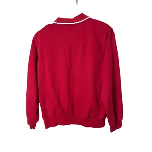 Koret‎ City Blues Collared Pullover Sweatshirt Cotton Blend Red Women’s Small thumbnail 7