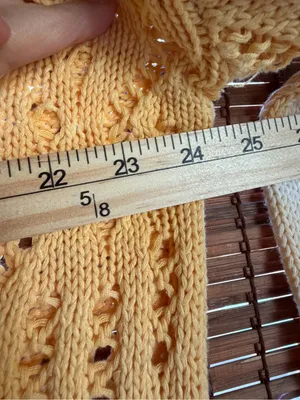 Yellow White Tie Dye Open Knit Cotton Oversized Sweater Small Boho Coastal thumbnail 6