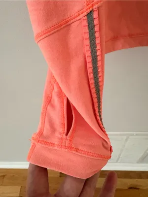 lululemon athletica Coral Pink Long-Sleeve Zip V-Neck Pullover thumbnail 10