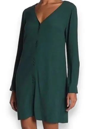 Madewell Long Sleeve Novel Dress Smokey Spruce thumbnail 1