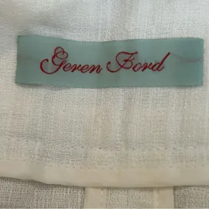 Geren Ford‎ Ivory Cotton Pencil Skirt Size 2 thumbnail 5