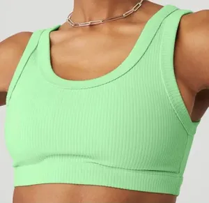 ALO Ribbed Sports Bra thumbnail 1