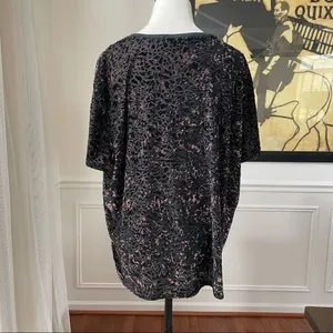 We The Free People Teddy Boxy Top Burnt Velvet Cheetah Combo S thumbnail 11
