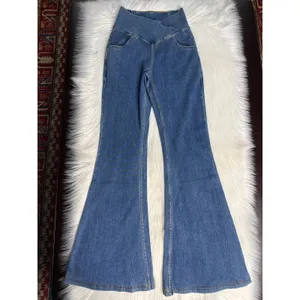 Halara Flex Crossover Waist High Rise Flare Jeans NWOT XS Reg thumbnail 2