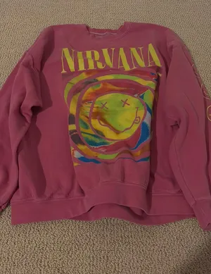 Nirvana Urban Outfitters Crewneck Oversized Sweater S/M thumbnail 1