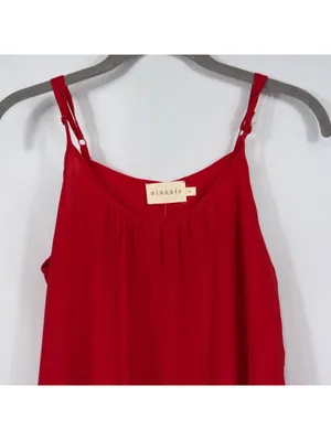 Ninexis Red Ruffle Hem Cami Top Size S NWT thumbnail 4