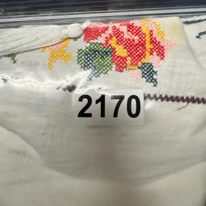 2170 | Orange Creek Boho Embroidered Cotton Floral Peasant Top White Womens L thumbnail 8