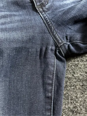 Gap 1969 Resolution Skinny Flare Jeans Dark Wash Faded 27 R High Rise Retro Boho thumbnail 6