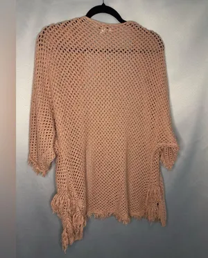 AMERICAN EAGLE OUTFITTERS Fringe 3/4 Sleeve Oversized Women's Cardigan Size M thumbnail 7